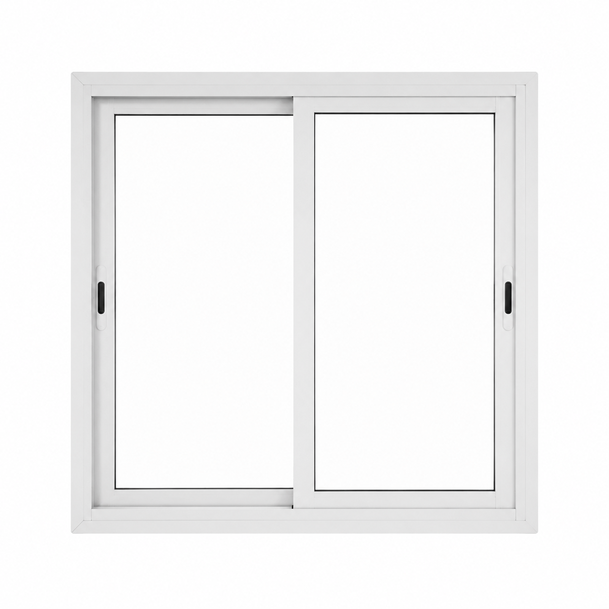 JANELA DE CORRER ALUMÍNIO SLIM 2 FOLHAS 100X100CM BRANCA